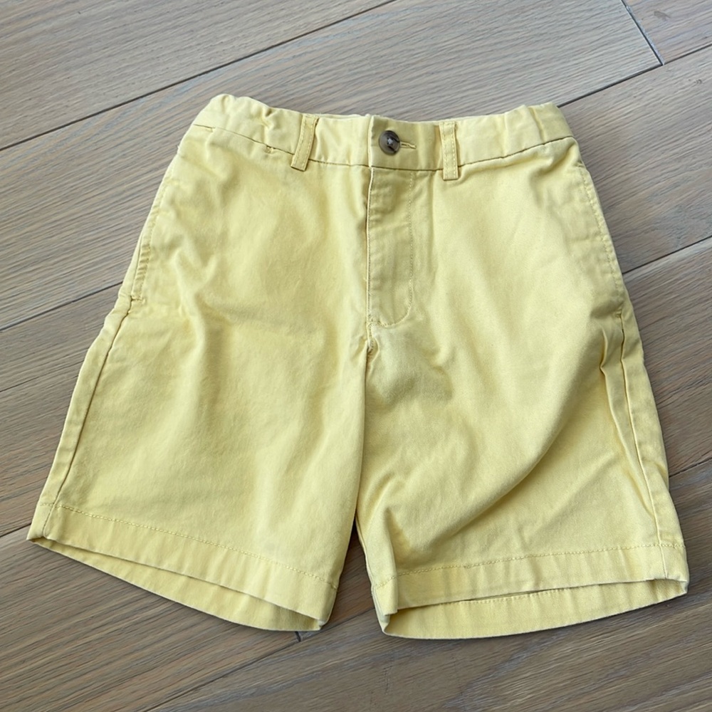 Polo Ralph Lauren yellow khaki shorts chino cotton 6 boys
